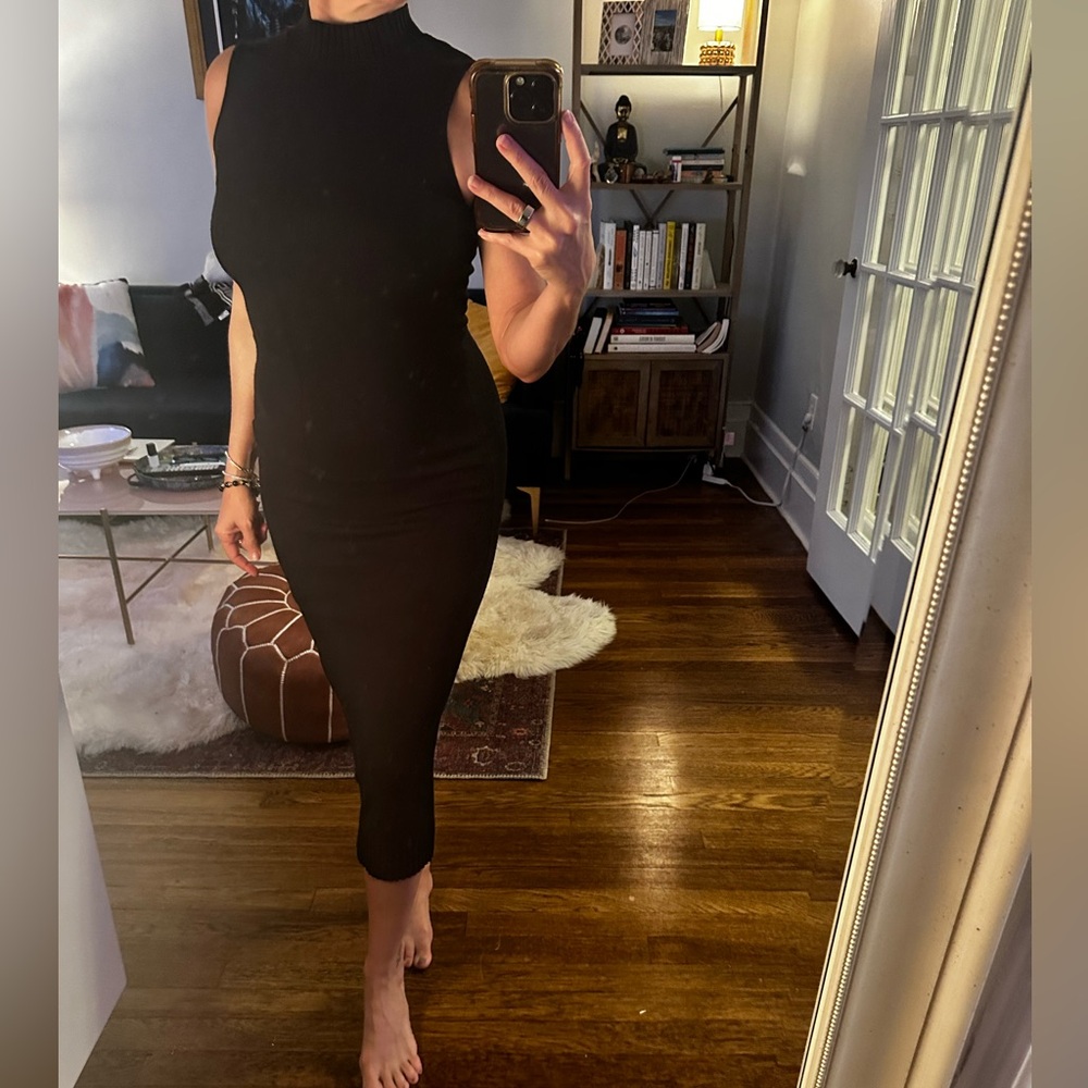 NWT French Connection Mock Neck Sleeveless Sweater midi dress
